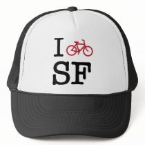 I bike SF (custom SF biking) Trucker Hats