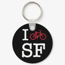 I bike SF (custom SF biking) keychains