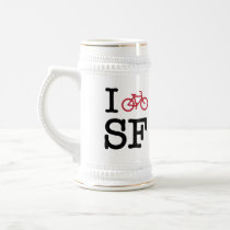I bike SF (custom SF biking) mugs by strk3 I bike SF (custom SF biking) mugs