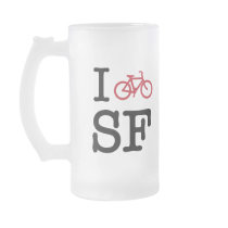 I bike SF (custom SF biking) mugs by strk3 I bike SF (custom SF biking) mugs