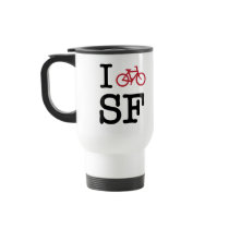 I bike SF (custom SF biking) mugs by strk3 I bike SF (custom SF biking) mugs