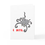 i bite cute spider greeting cards