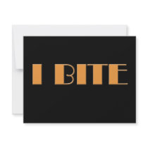 I Bite invitations