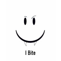 I Bite Smiley Face t-shirts
