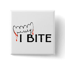 I Bite (Teeth and Blood) Buttons