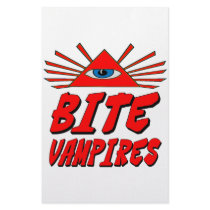 I Bite Vampires stationery