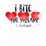 I Bite, You Scream Wife Beater Tank Top for Women