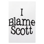I Blame Scott Customized Stationery