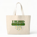I Bleed Green 'n Gold bags by CustomSchoolTees I Bleed Green 'n Gold bags