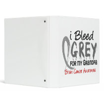 I Bleed Grey For My Grandpa Brain Cancer binders