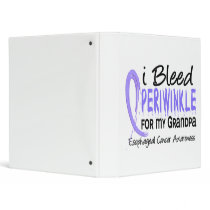 I Bleed Periwinkle For Grandpa Esophageal Cancer binders