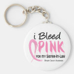 I Bleed Pink For My Sister-In-Law Breast Cancer Key Chains