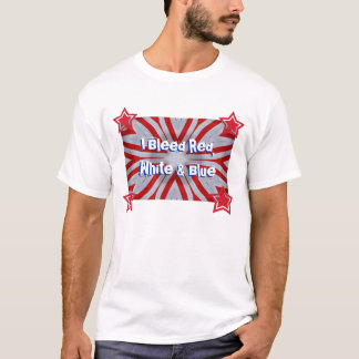 bleed red white and blue shirt