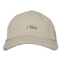i blog embroidered baseball caps