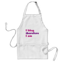 I Blog Therefore I Am Apron