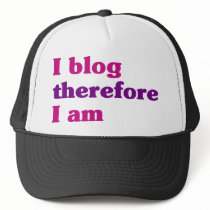 I Blog Therefore I Am Mesh Hat