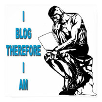 I Blog Therefore I Am Poster posters