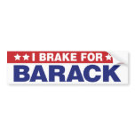 I Brake For Barack - Obama Bumper Sticker bumper stickers