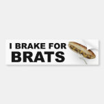 I Brake For Brats Bumper Sticker