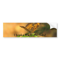 I brake for butterflies! Bumper Sticker bumper stickers by fairydust11 I brake for butterflies! Bumper Sticker bumper stickers