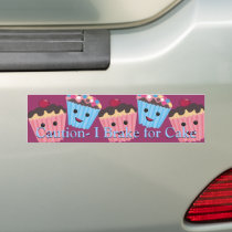 I brake for Cake bumper stickers by samack I brake for Cake bumper stickers