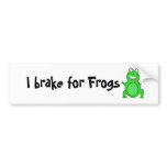 I brake for Frogs Bumper Sticker