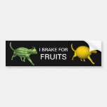 I Brake For Fruits Bumper Stickers