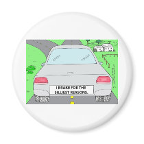 I Brake For...Funny Cartoon Gifts & Collectibles magnets by beardiethor123 I Brake For...Funny Cartoon Gifts & Collectibles magnets