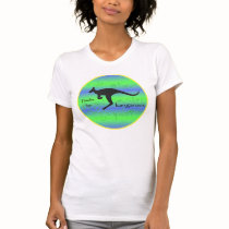 I Brake for Kangaroos women's basic tee t-shirts