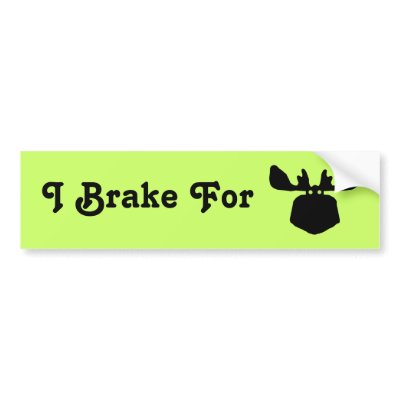 moose bumper sticker