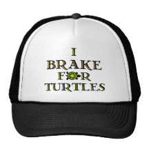 I Brake For Turtles 1 Hats