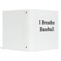 I Breathe Baseball Binder