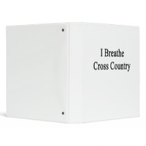 I Breathe Cross Country 3 Ring Binder
