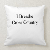 I Breathe Cross Country Pillow