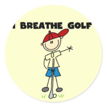 I Breathe Golf Tshirts and Gifts stickers by stick_figures I Breathe Golf Tshirts and Gifts stickers