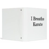 I Breathe Karate Binder