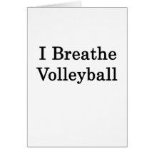 I Breathe Volleyball Cards