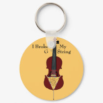 I Broke My G String (Cello) keychains