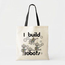 I Build Robots Canvas Bag