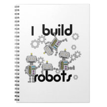 I Build Robots Spiral Notebooks