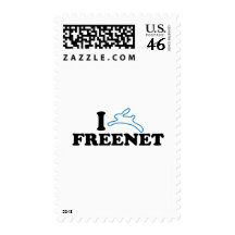 I Bunny Freenet Postage Stamp
