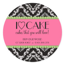 I ♥ Cake Business Stickers