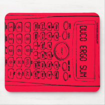 I calculate therefore I am mousepads by latinate I calculate therefore I am mousepads