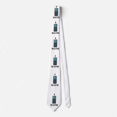 I "calculator" MATH, I "calculat... Necktie by Sissler