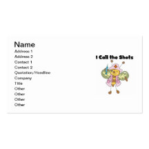 I Call the Shots Nurse T-shirts and Gifts Business Card Templates
