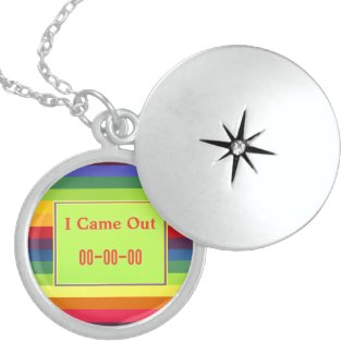 I Came Out Rainbow Colors Custom Necklace
