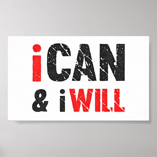 I Can And I Will | Vintage Look Print