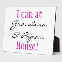 I can at .. display plaque
