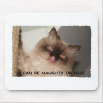 I CAN BE NAUGHTY OR NICE mousepads