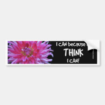 I Can Because I Think I Can Bumper Sticker